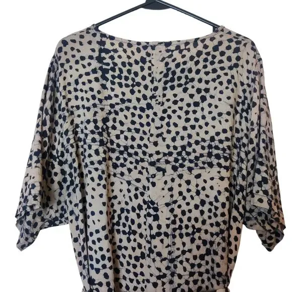 Osei Duro Nonna Maxi Dress Snake Bite XL Hand Dyed Belted Oversized Pockets Boho - Picture 12 of 15